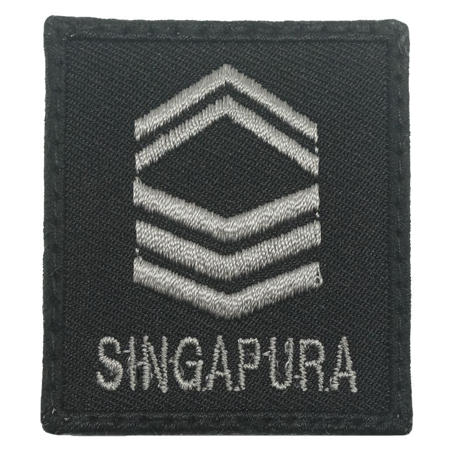 Mini SAF 1SG Rank Patch (Black Foliage) Hook-Back