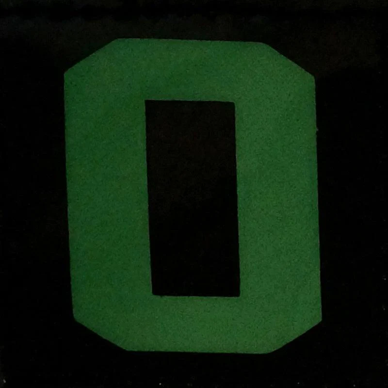 BIG NUMBER 0 GITD PATCH - GLOW IN THE DARK - Image 2