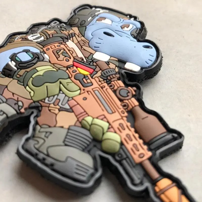 Bundeswehr Hippo #1 3D PVC Morale Patch (3in x 3in) - Image 5