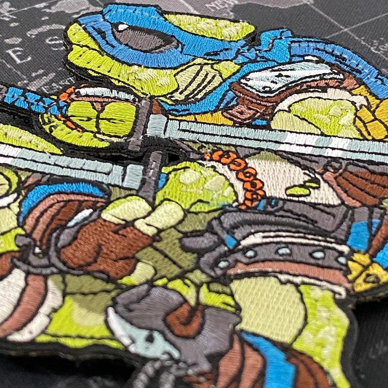 CHAMELEON #94 - EMBROIDERY PATCH - BLUE - Image 3