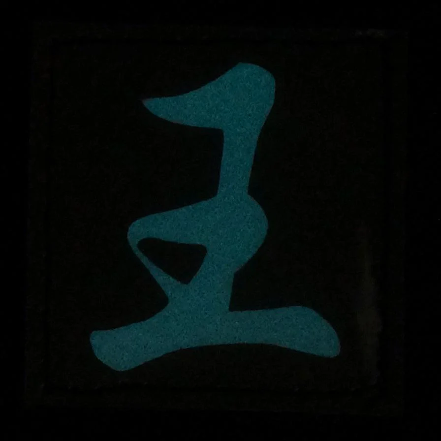 CHINESE SURNAME GLOW IN THE DARK PATCH - WANG 王 - Image 5