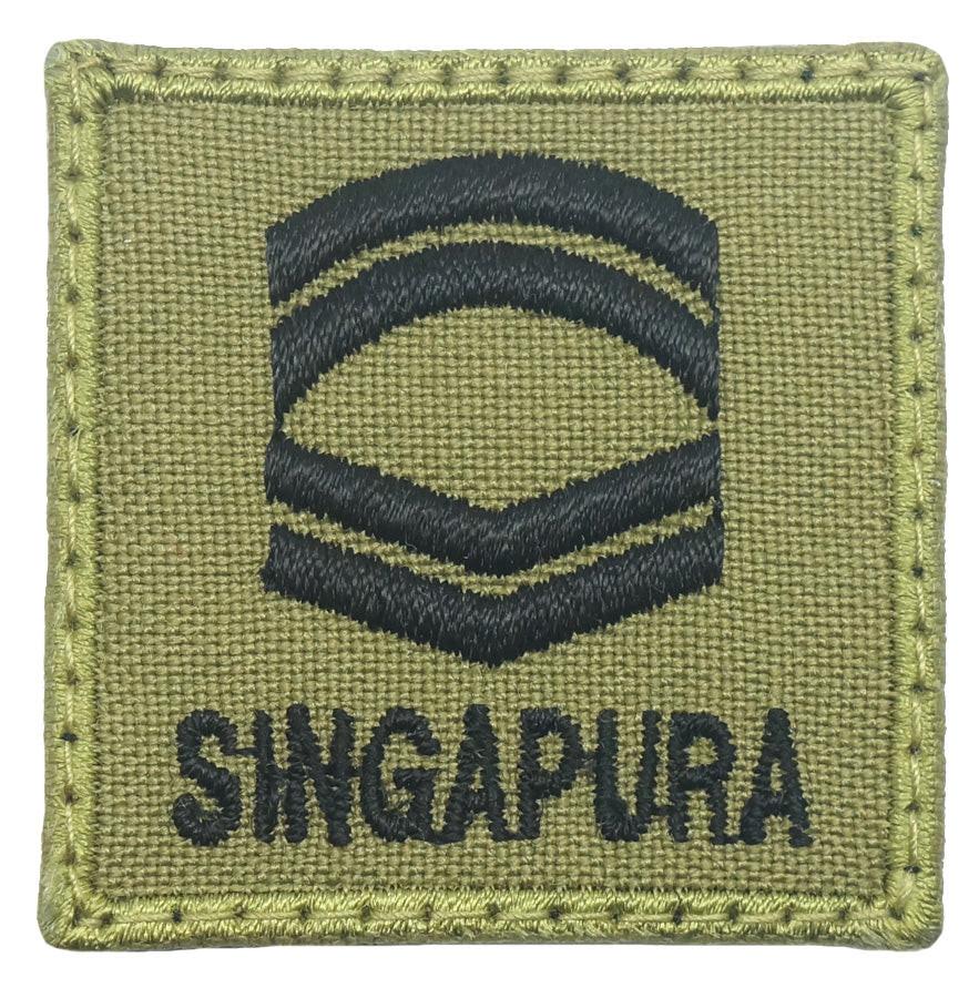 Mini Corporal First Class Rank Patch (Olive Green) - SAF Style