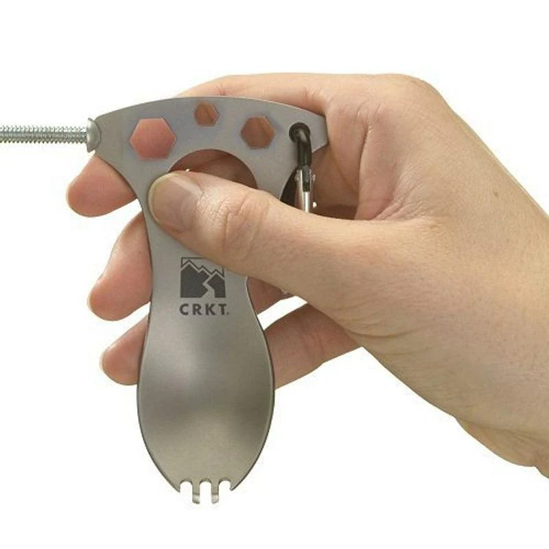 CRKT EAT'N TOOL (BEAD BLAST) - SILVER (9100C) - Image 5