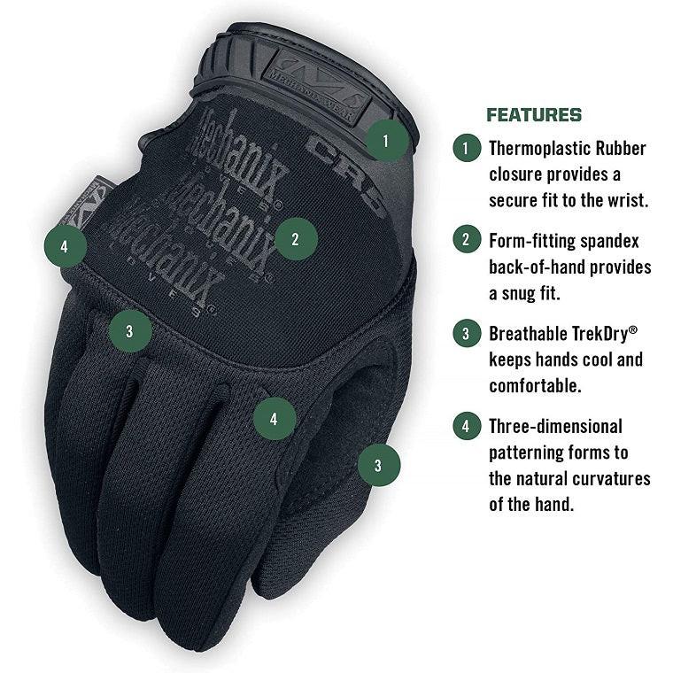 Mechanix Pursuit D5 Cut Resistant Tactical Gloves (Black) - Image 2