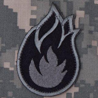 MSM Fireball Velcro Patch (ACU Dark) 2" x 3"