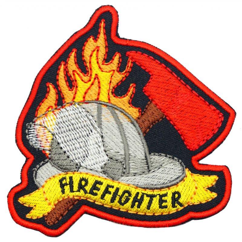 Firefighter Patch | 8.5cm Embroidered Morale Patch (Hook Back)