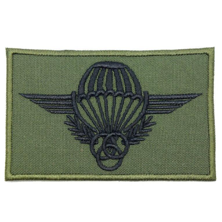 French Parachute Instructor Wing Badge Patch (OD Green)