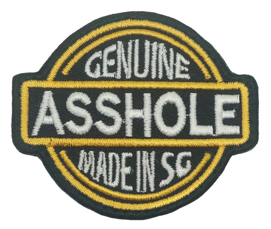 GENUINE ASSHOLE MADE IN SG PATCH - FULL COLOR