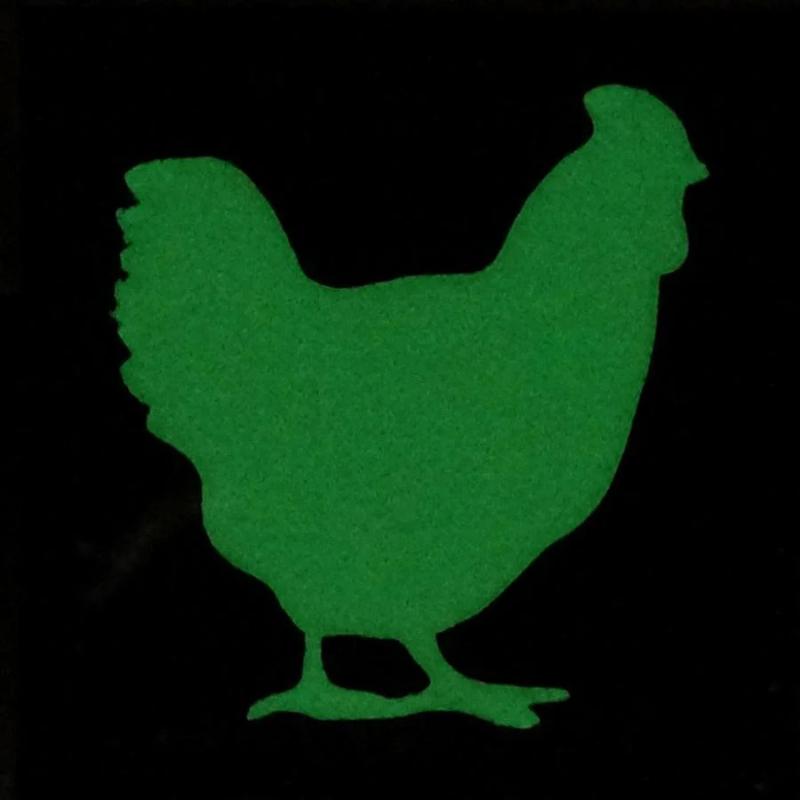 Chicken Glow-in-the-Dark Ranger Eye Patch (3.3cm) - Image 2