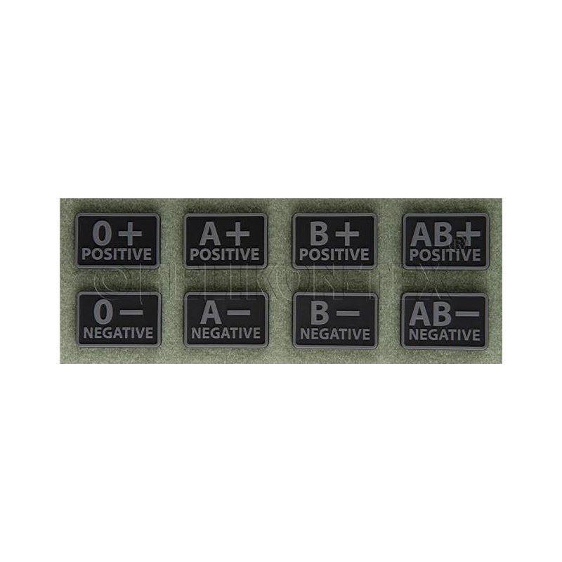 Helikon-Tex PVC Blood Patch (O Neg) – Black - Image 2