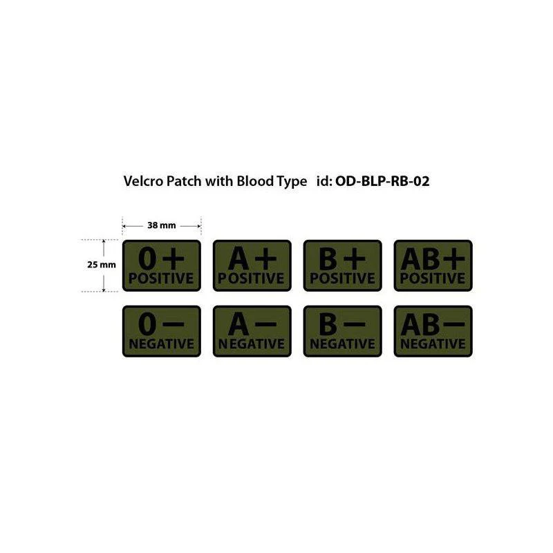 HELIKON-TEX PVC BLOOD PATCH - A POS - OLIVE GREEN - Image 3