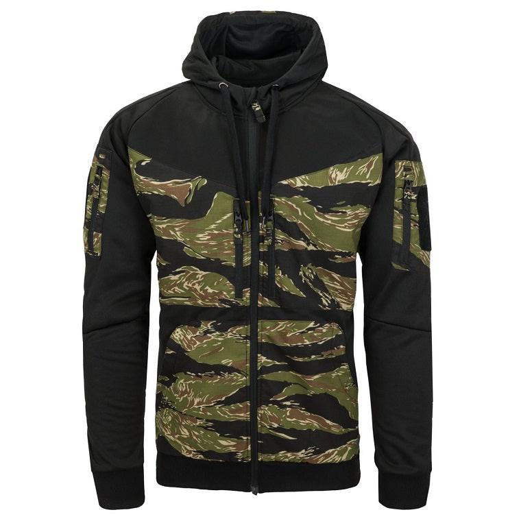 HELIKON-TEX ROGUE HOODIE (FULL ZIP) - BLACK TIGER STRIPE - Image 4