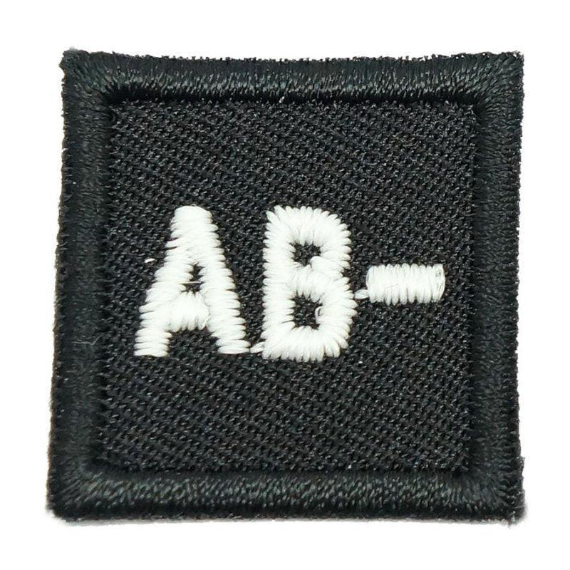 HGS BLOOD GROUP 1" PATCH, AB- (BLACK)