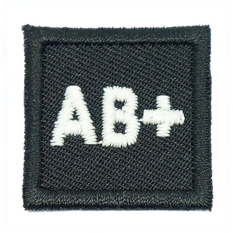 HGS BLOOD GROUP 1" PATCH, AB+ (BLACK)