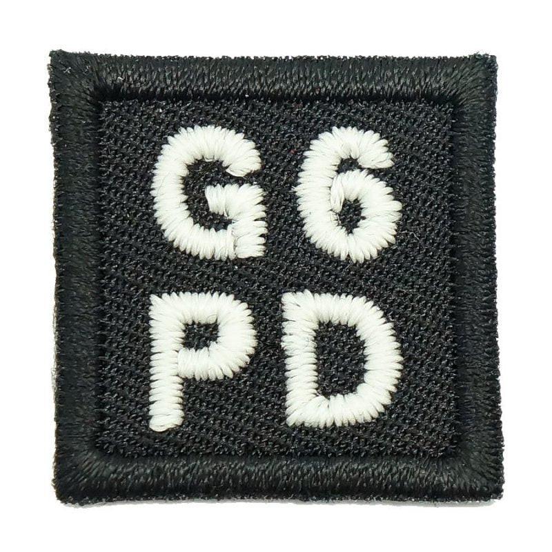 HGS BLOOD GROUP 1" PATCH, G6PD (BLACK)