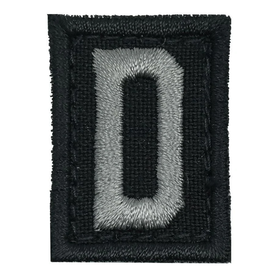 HGS LETTER D PATCH - BLACK FOLIAGE