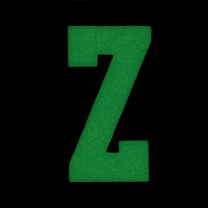 HGS LETTER Z PATCH - GLOW IN THE DARK - Image 2
