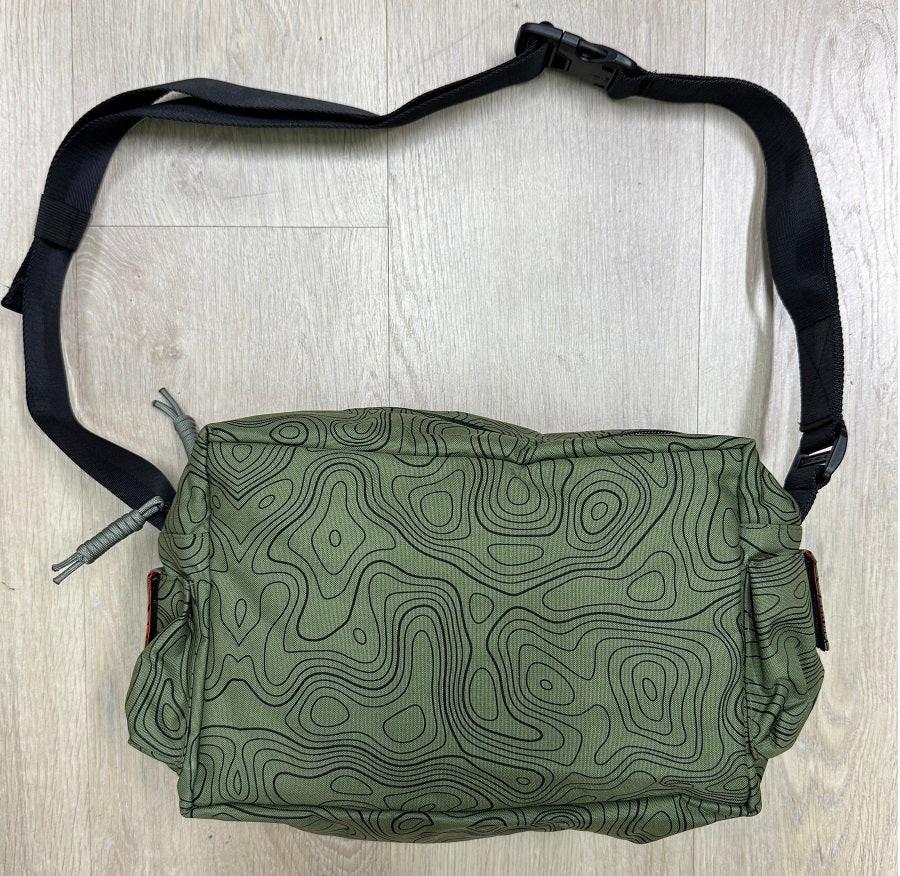 HGS Twin Pocket Tactical Sling Bag 8L (Green Terrain) - Image 2