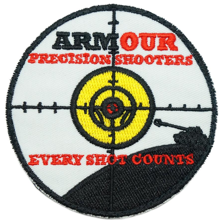 Armour Precision Shooters Hook and Loop Patch (7.1cm)