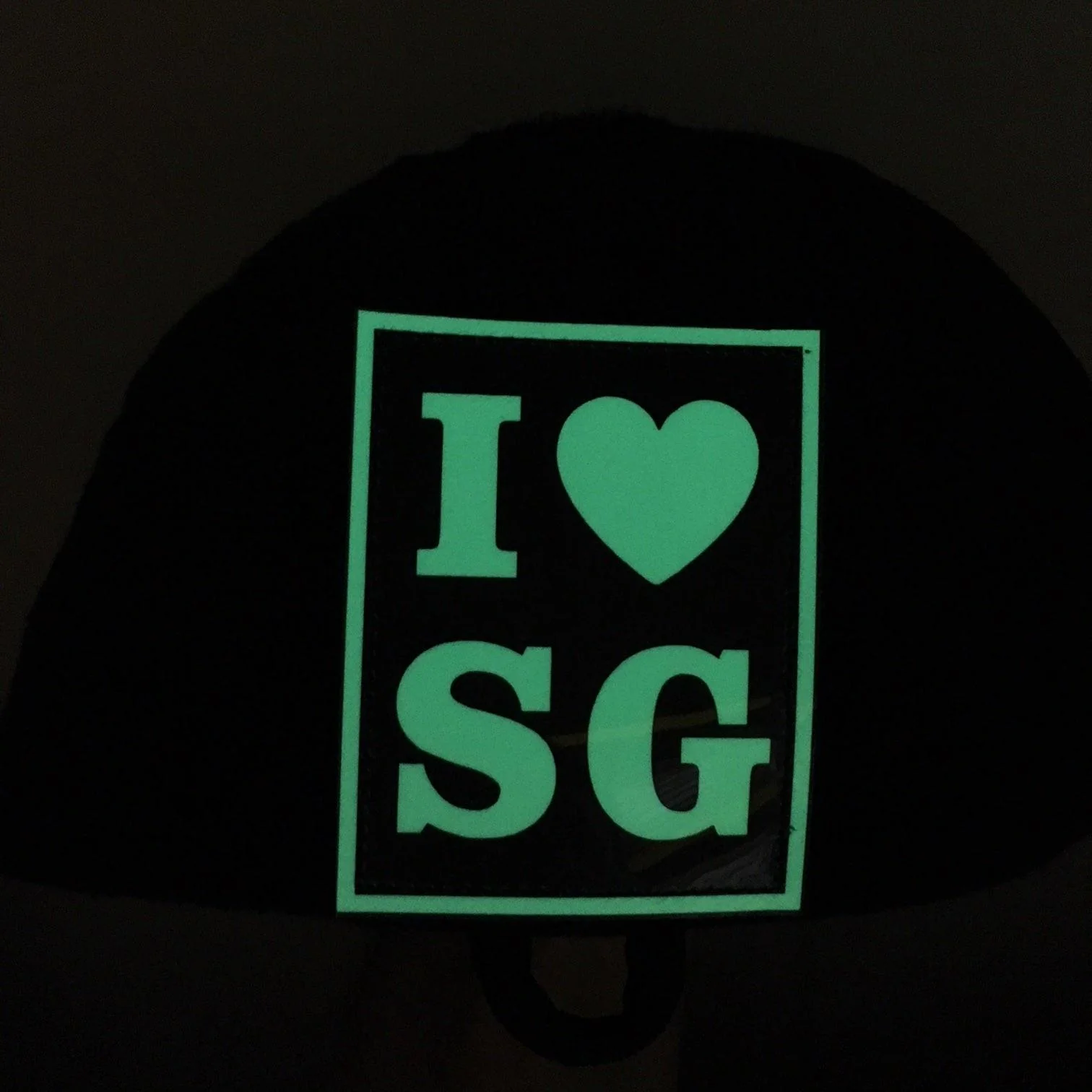 I LOVE SG PATCH - GLOW IN THE DARK - Image 4