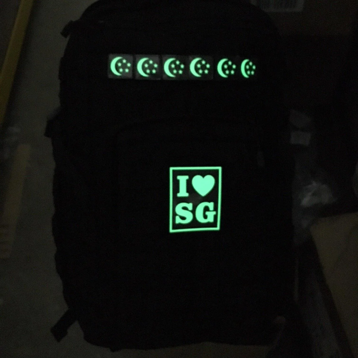 I LOVE SG PATCH - GLOW IN THE DARK - Image 6
