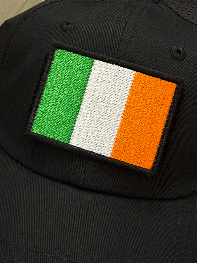 Ireland Flag Patch - 100% Embroidery with Hook Side Velcro Backing - Image 3