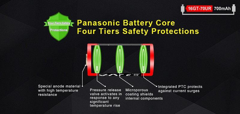 KLARUS 16GT-70UR 16340 BATTERY WITH MICRO-USB RECHARGING PORT - Image 8