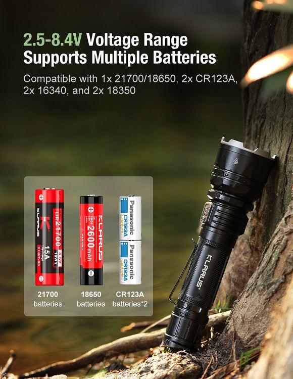 KLARUS XT12GT-PRO USB-C RECHARGEABLE LED FLASHLIGHT - INCLUDES 1 X 21700 - 1600 LUMENS - Image 11