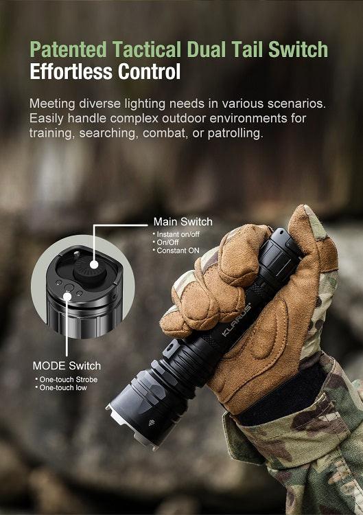 KLARUS XT12GT-PRO USB-C RECHARGEABLE LED FLASHLIGHT - INCLUDES 1 X 21700 - 1600 LUMENS - Image 14