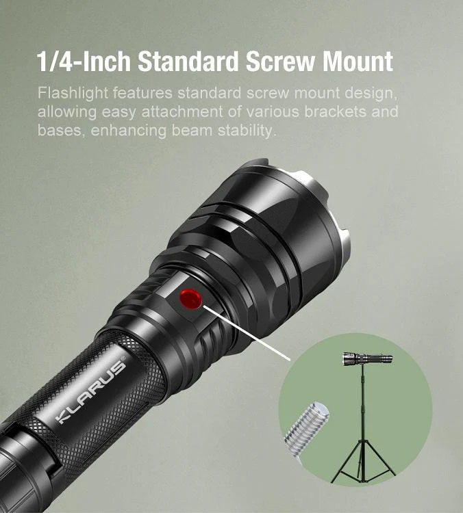 KLARUS XT12GT-PRO USB-C RECHARGEABLE LED FLASHLIGHT - INCLUDES 1 X 21700 - 1600 LUMENS - Image 20