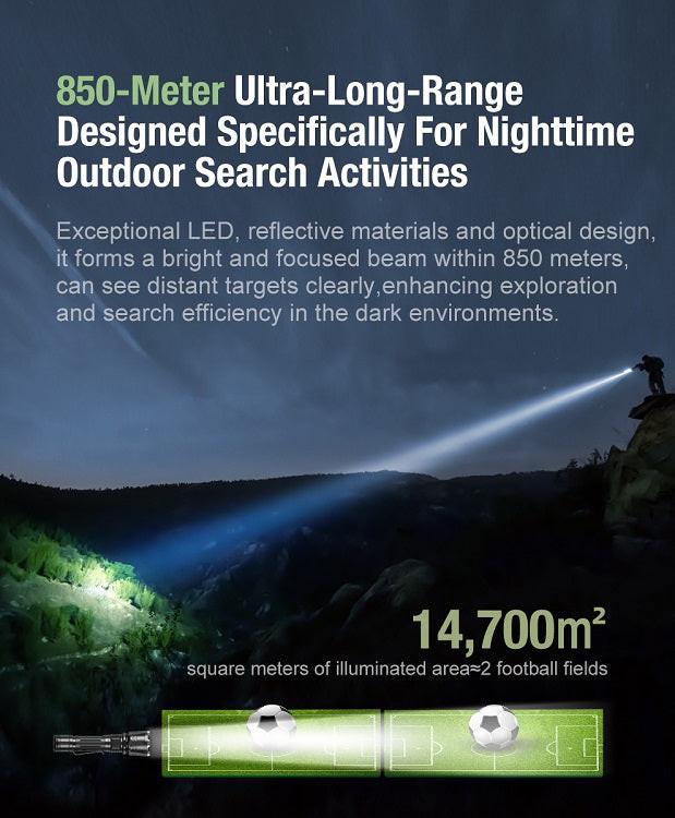 KLARUS XT12GT-PRO USB-C RECHARGEABLE LED FLASHLIGHT - INCLUDES 1 X 21700 - 1600 LUMENS - Image 9