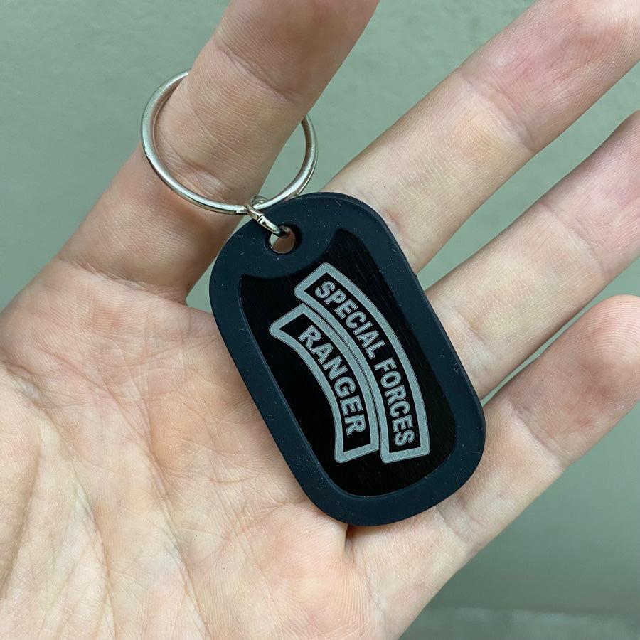 LASER ENGRAVED BLACK ANODIZED LOGO DOG TAG - LOGISTICS - Image 4