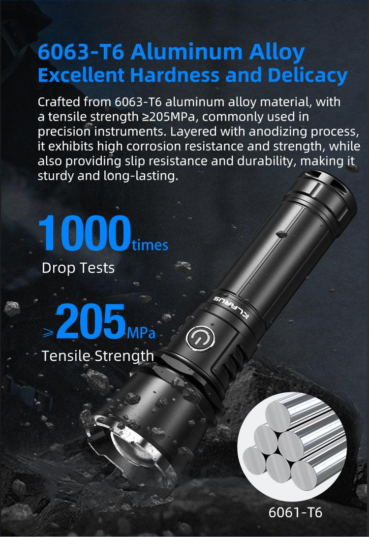 KLARUS A3 Zoomable Flashlight 2200 Lumens, 750m Throw (21700 Battery Included) - Image 17