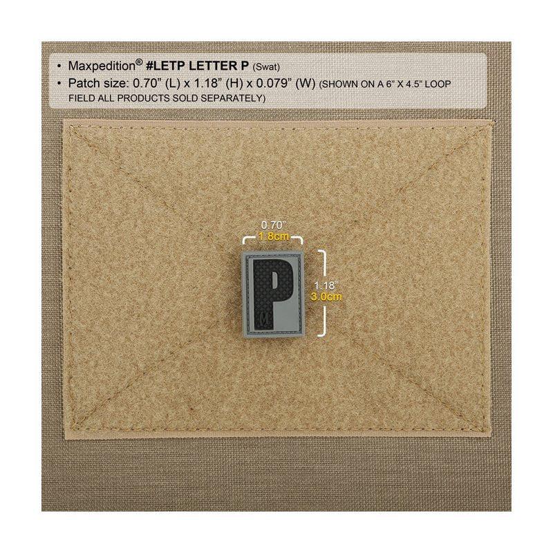 MAXPEDITION LETTER P PATCH - SWAT - Image 3