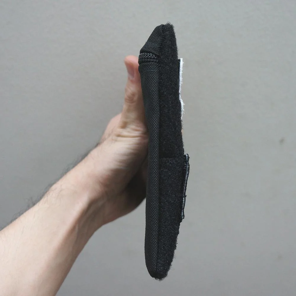 MIL-SPEC EDC POUCH LOOP SIDE VELCRO - SPLASH PROOF ZIPPER (ALL BLACK) - Image 7