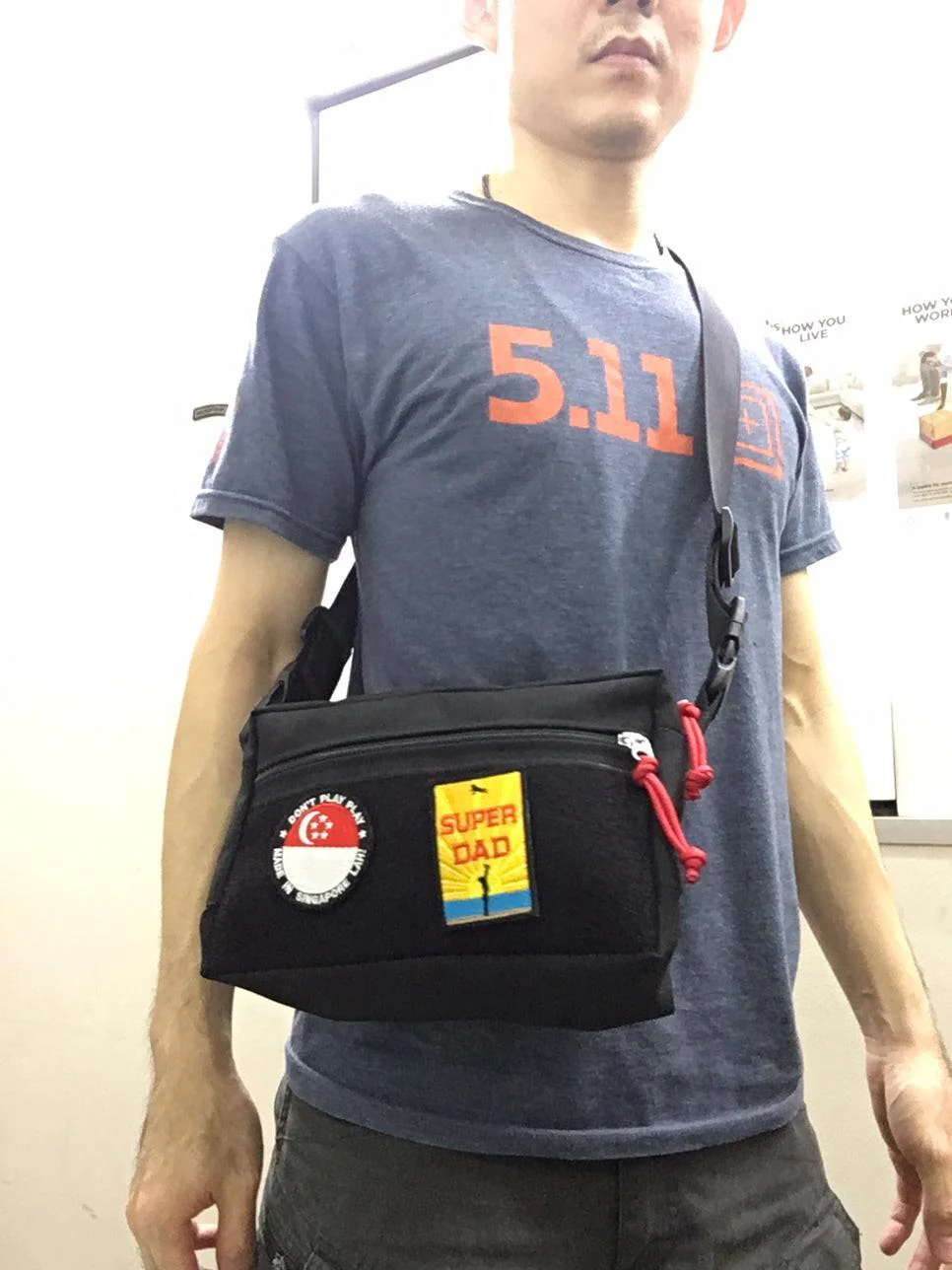 MIL-SPEC SHOULDER SLING BAG - 1000 DENIER CORDURA (ROYAL BLUE) - Image 11