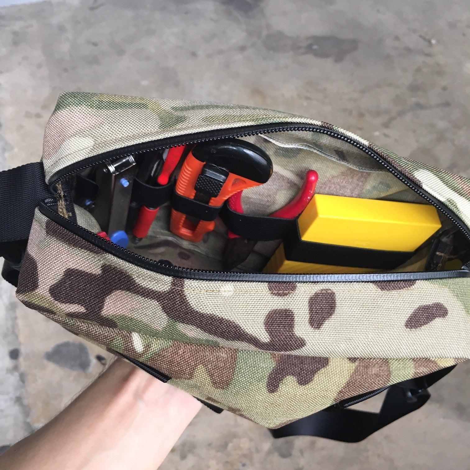 MIL-SPEC SHOULDER SLING BAG - 1000 DENIER CORDURA, SPLASHPROOF ZIPPERS (MULTICAM) - Image 6