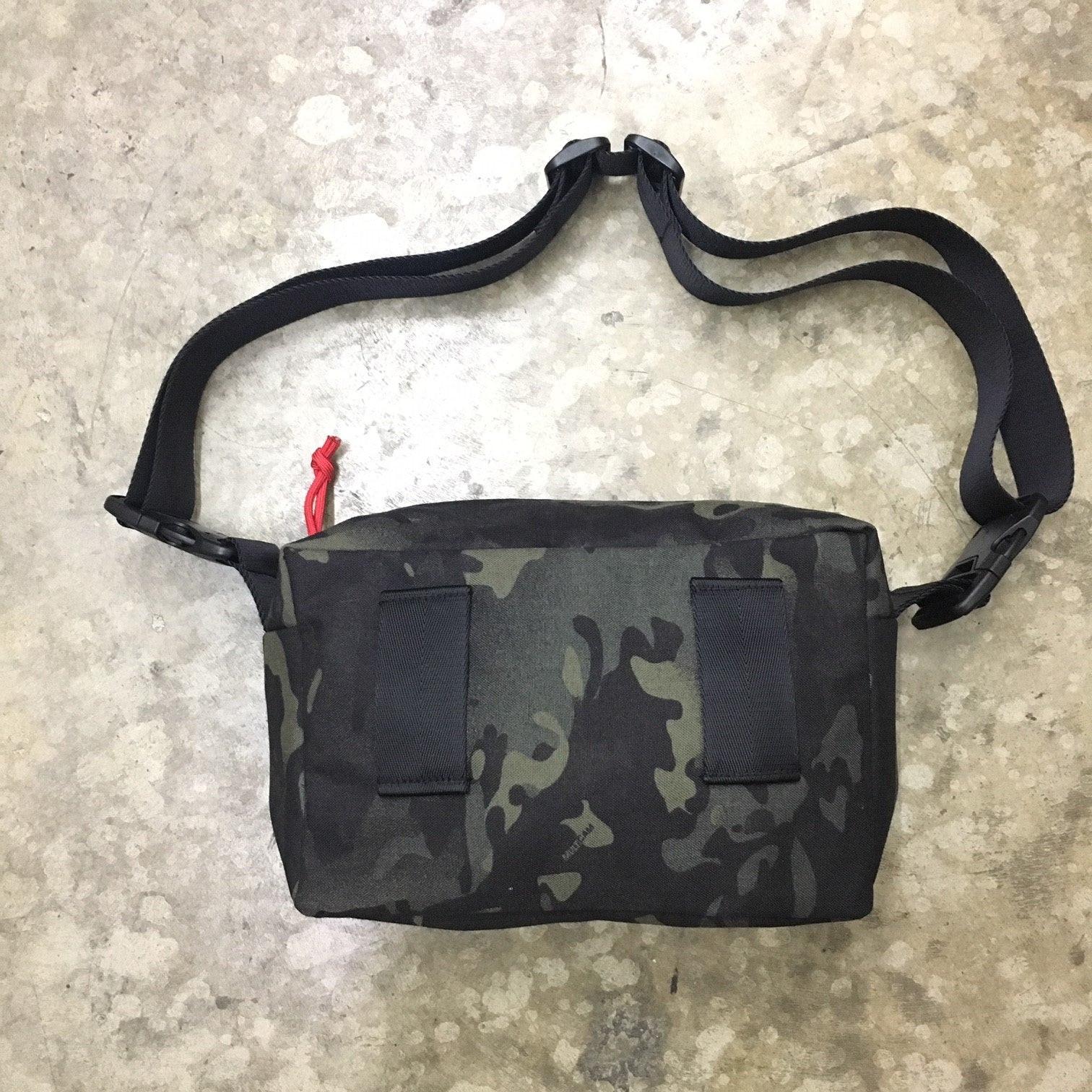MIL-SPEC SHOULDER SLING BAG - 500 DENIER CORDURA (MULTICAM BLACK) - Image 5
