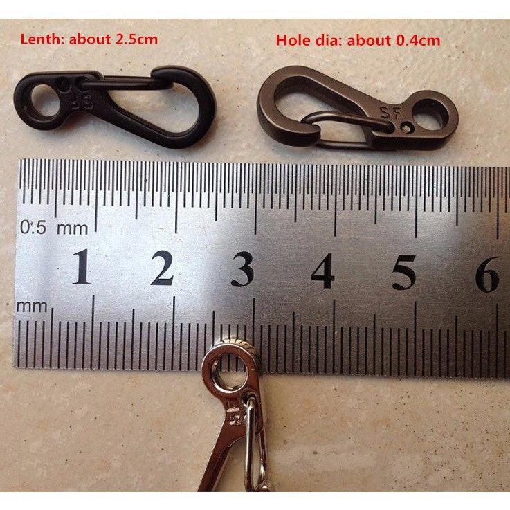 MINI SF PARACORD CARABINERS (2 PIECES - MATTE BLACK) - Image 6