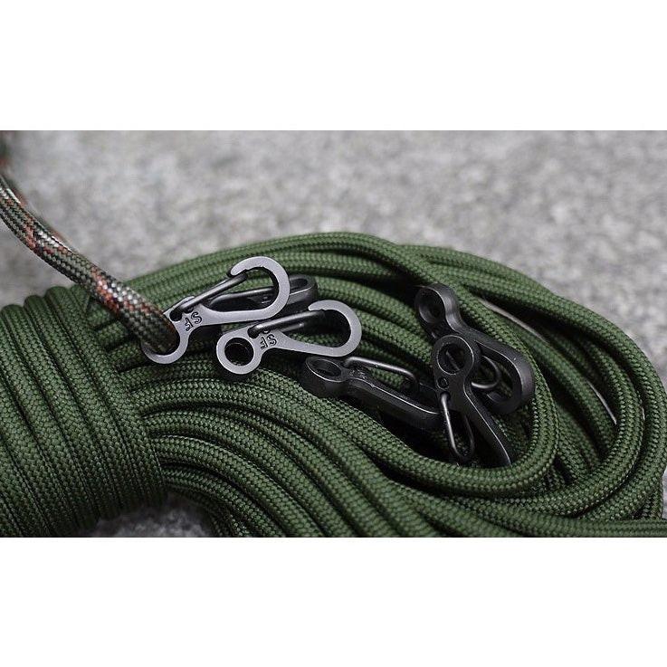 MINI SF PARACORD CARABINERS (2 PIECES - GLOSSY GRAY) - Image 4