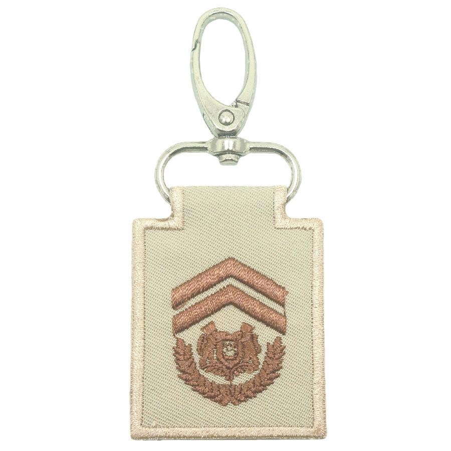 MINI SPF RANK KEYCHAIN (KHAKI) - STATION INSPECTOR (SI)