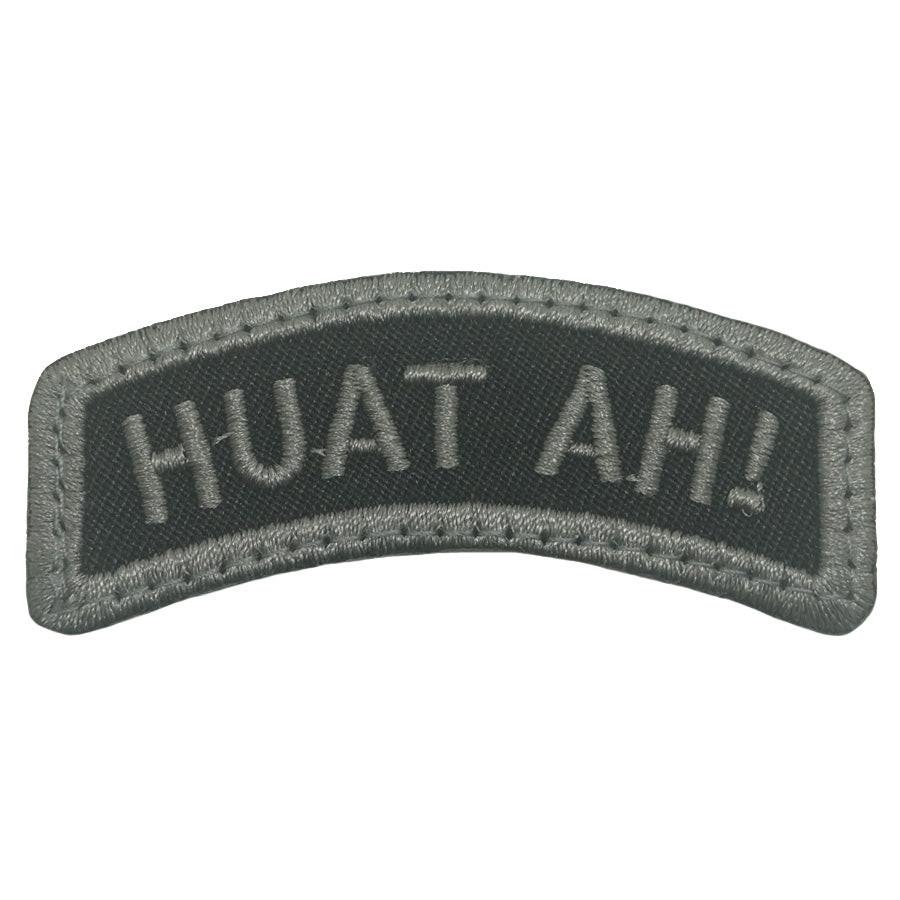 HUAT AH! Morale Patch Tab (Black Foliage) 6cm x 2cm