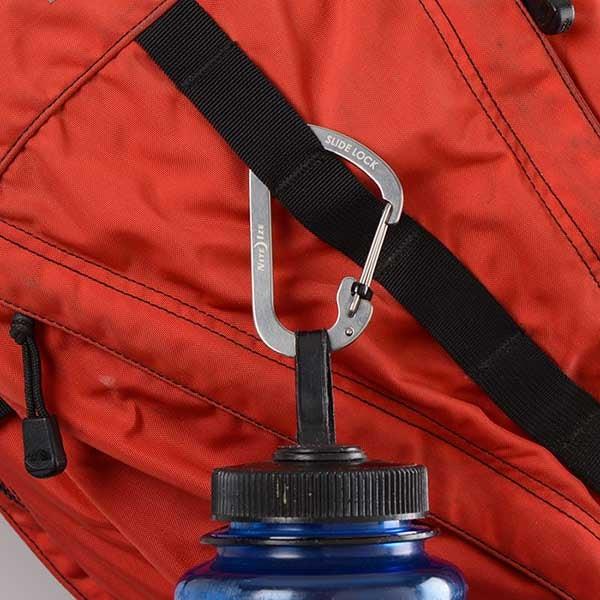 Nite Ize SlideLock Carabiner (Stainless Steel) 3-Pack - Silver - Image 2