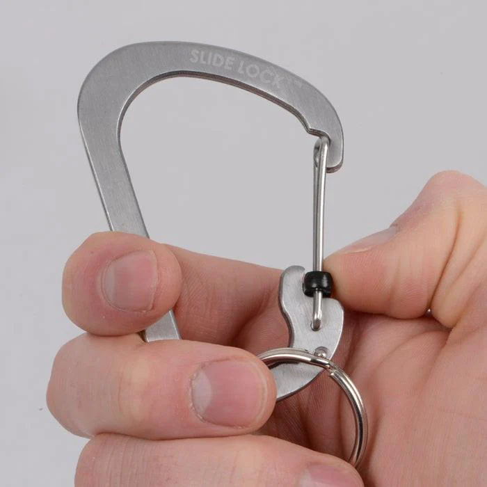 Nite Ize SlideLock Carabiner (Stainless Steel) 3-Pack - Silver - Image 4