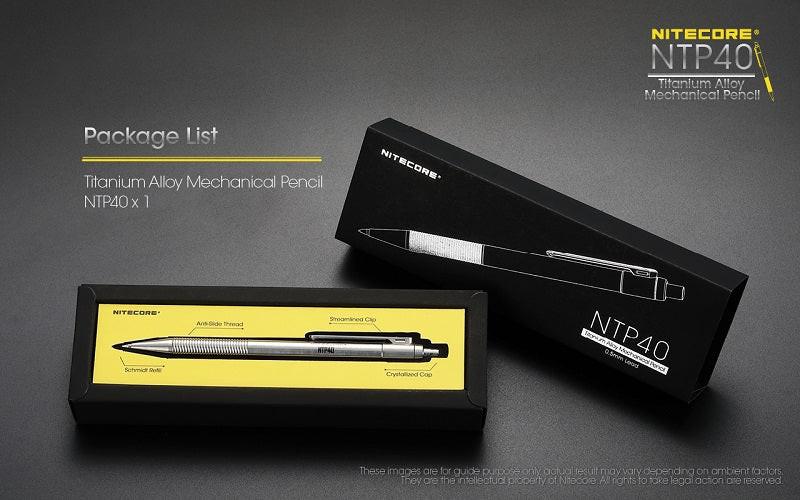 NITECORE NTP40 TITANIUM ALLOY MECHANICAL PENCIL - Image 13
