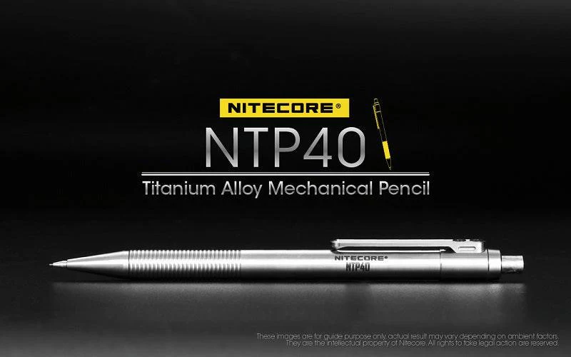 NITECORE NTP40 TITANIUM ALLOY MECHANICAL PENCIL - Image 3