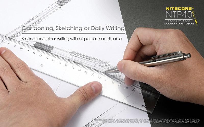 NITECORE NTP40 TITANIUM ALLOY MECHANICAL PENCIL - Image 8