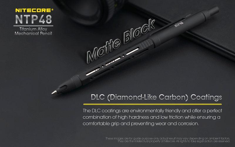 NITECORE NTP48 TITANIUM ALLOY MECHANICAL PENCIL - GLOSS SILVER - Image 5