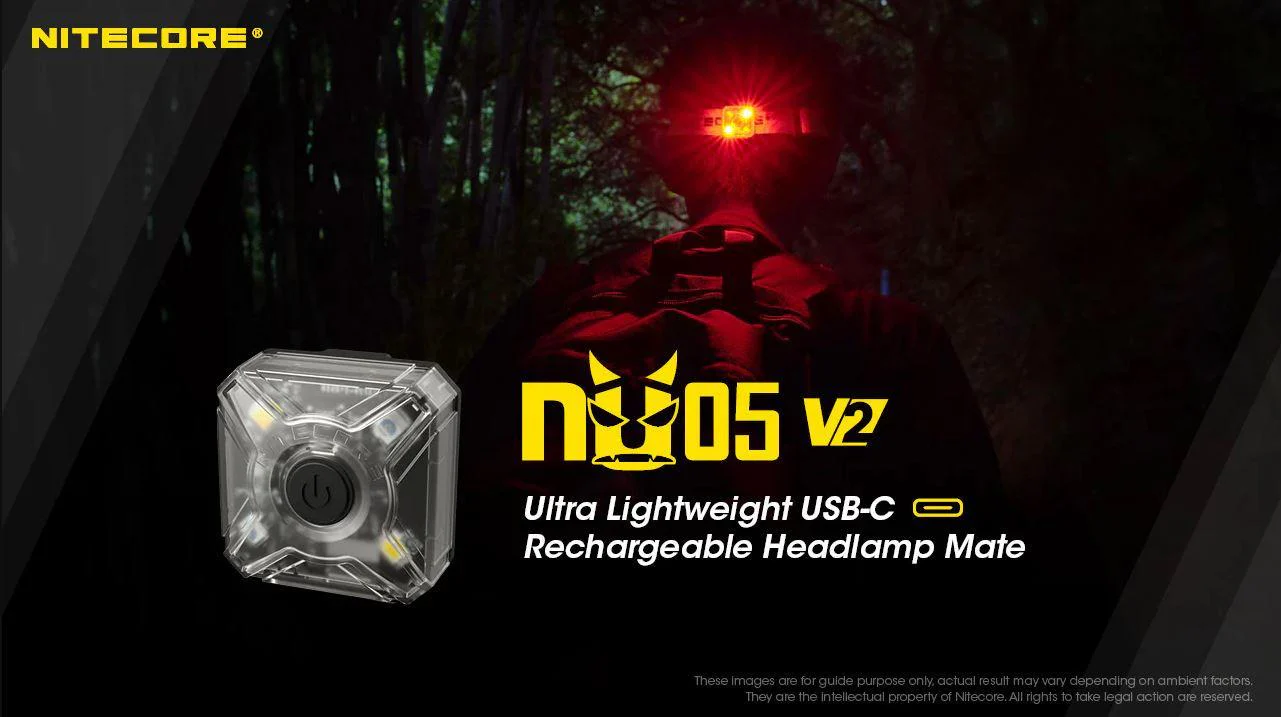 NITECORE NU05 V2 KIT - 40 LUMENS (BUILT-IN 120mAh 3.7V RECHARGEABLE BATTERY) - Image 6