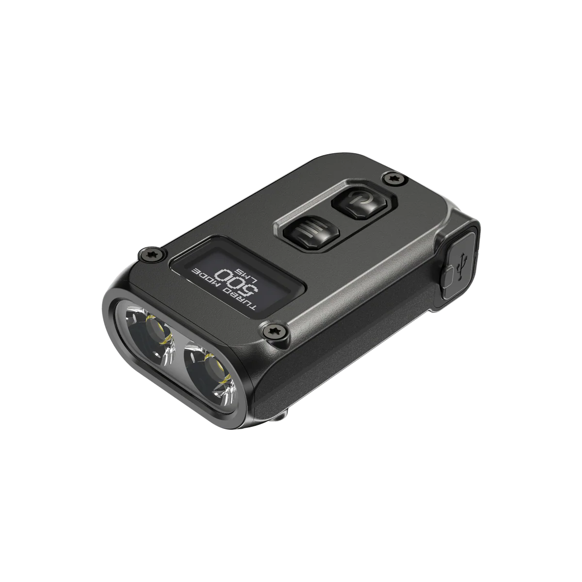 NITECORE TINI 2 (Black) USB-C Rechargeable Keychain Torch, 500 Lumens